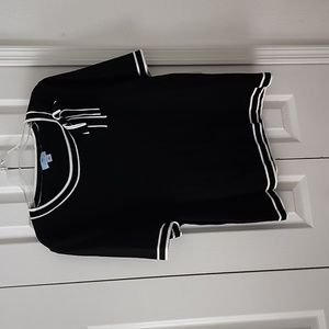 Black Short Sleeved Sweater
